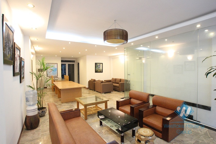 Unfurnished office for rent in Truc Bach area, Ba Dinh, Ha Noi